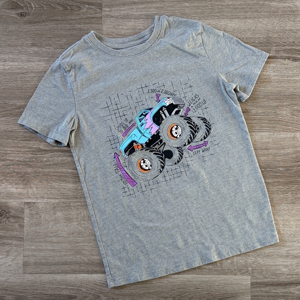 Cat & Jack little boys gray short sleeve top